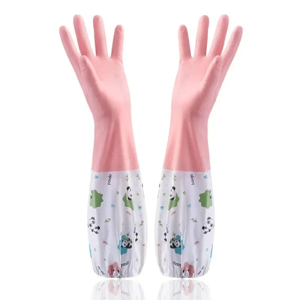 Dish Glove Rubber - Extended Waterproof Rubber Kitchen Gloves for