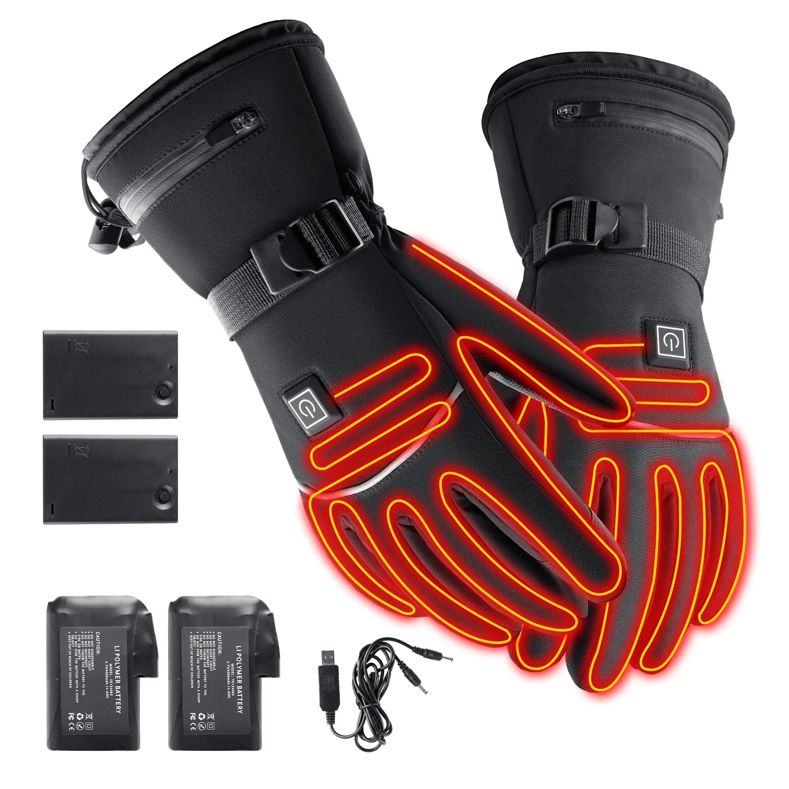 Gardening Glove Waterproof - Electric Heated Gloves Motorcycle Winter Moto