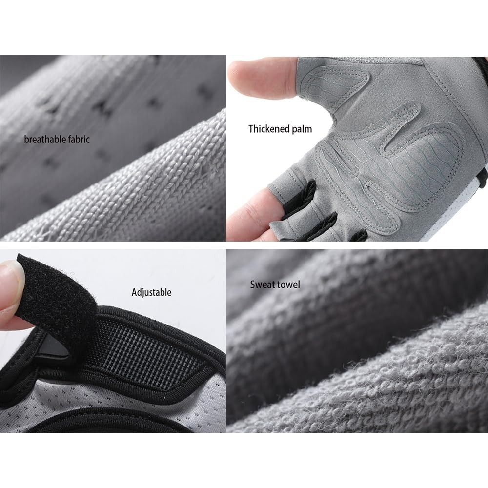 Fingerless Workout Gloves for  - Workout Glove Gym recension och pris