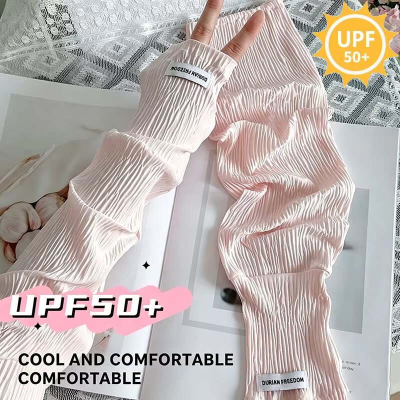 Summer Loose Ice Silk Uv Prote - Fingerless Glove Knit recension och pris