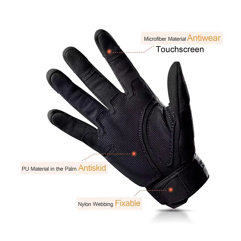 Men's Full Finger Tactical Glo - Motorcycle Glove Knuckle recension och pris