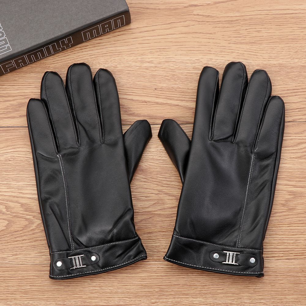Men's Fleece Thermal Leather G - Leather Driving Glove recension och pris