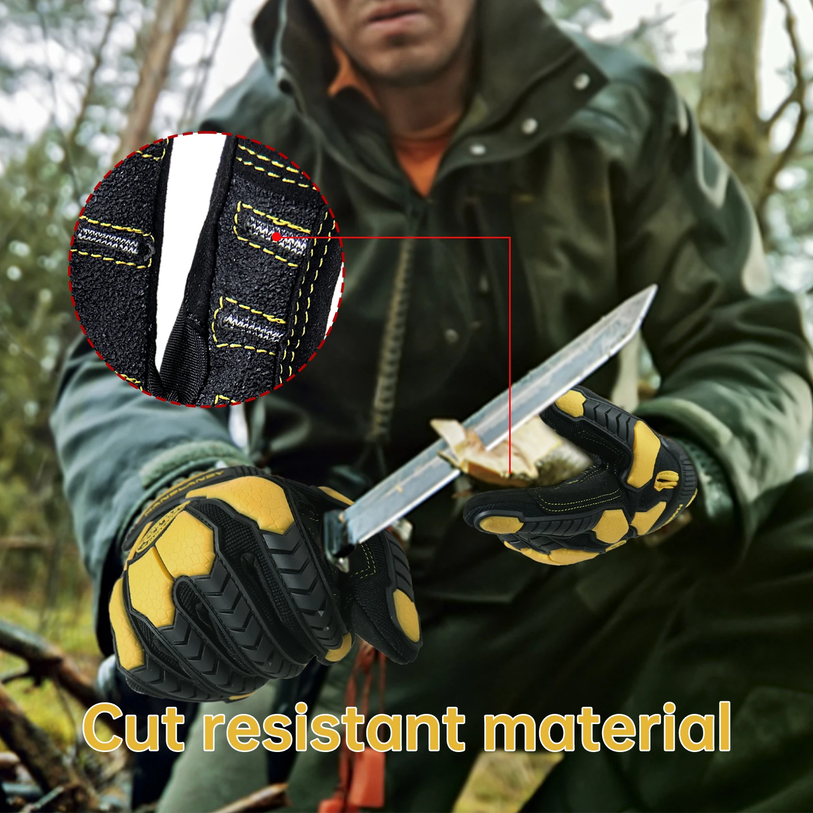 Heavy Duty Work Gloves, Cut 6  - Work Glove Impact recension och pris