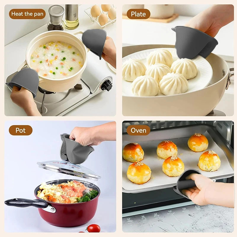 2pcs Mini Oven Gloves Silicone - Oven Mitt Silicone recension och pris