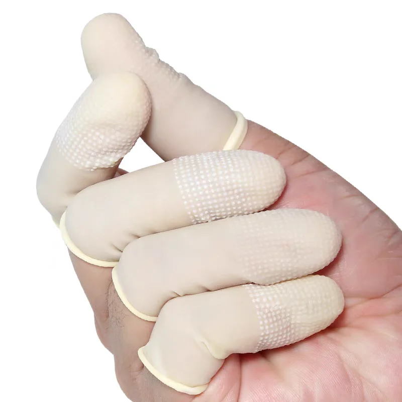 50-200pc Non-slip Fingers Cove - Rubber Glove Cleaning recension och pris