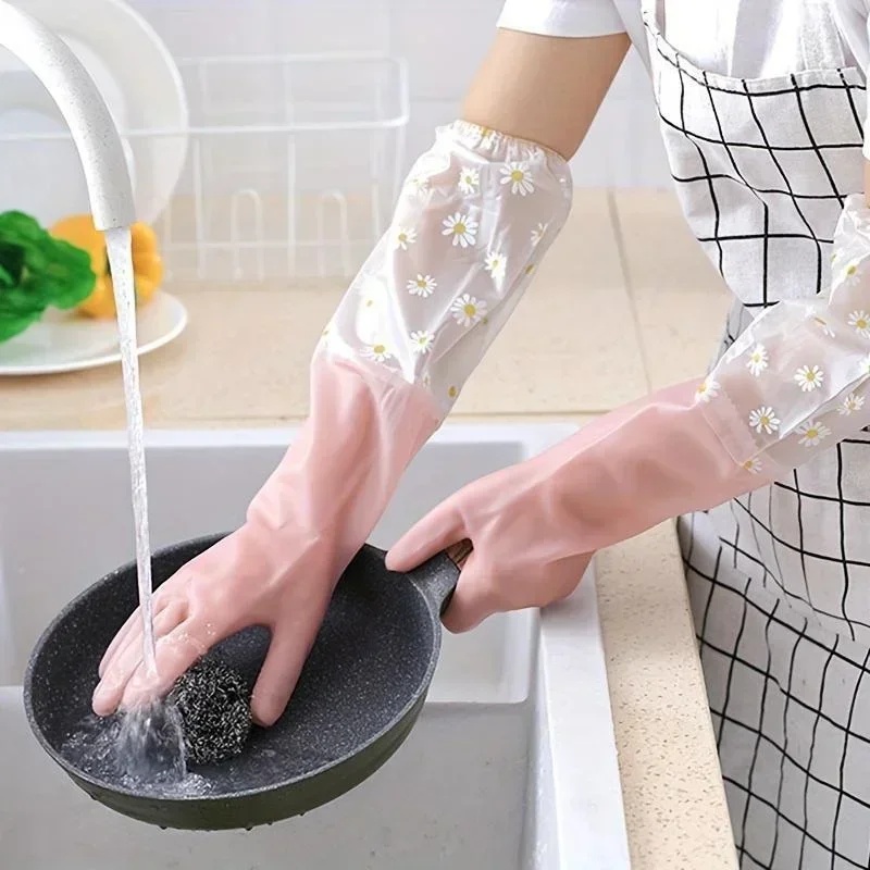 Household Long Sleeve Rubber G - Dish Glove Rubber recension och pris