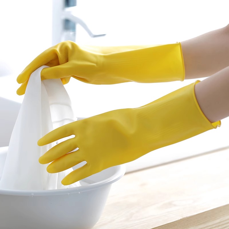 3 Pairs of Household Gloves Ho - Dish Glove Rubber recension och pris