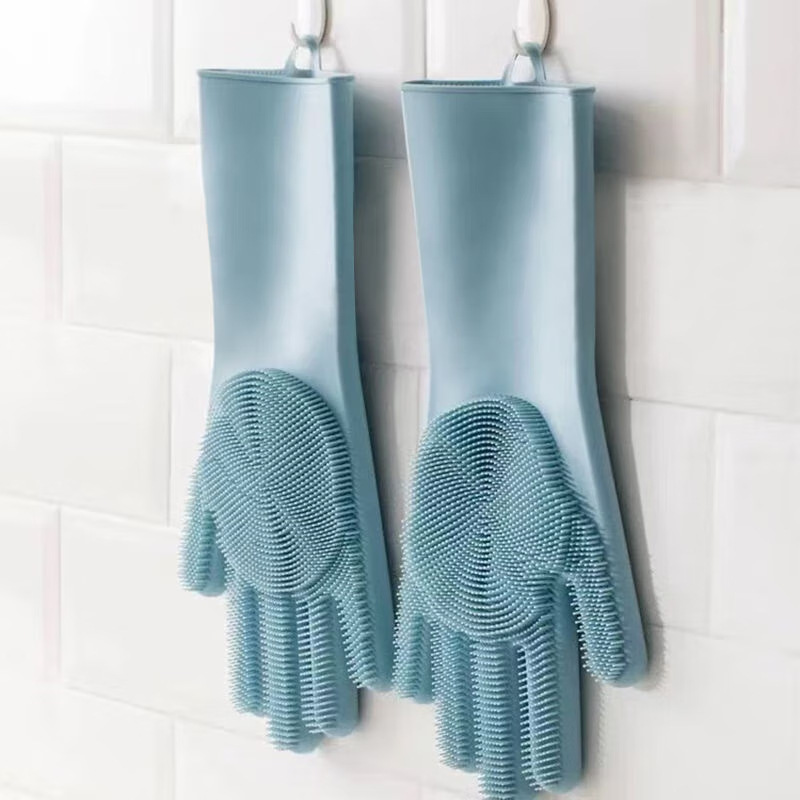 Silicone Dishwashing Gloves, M - Dish Glove Rubber recension och pris