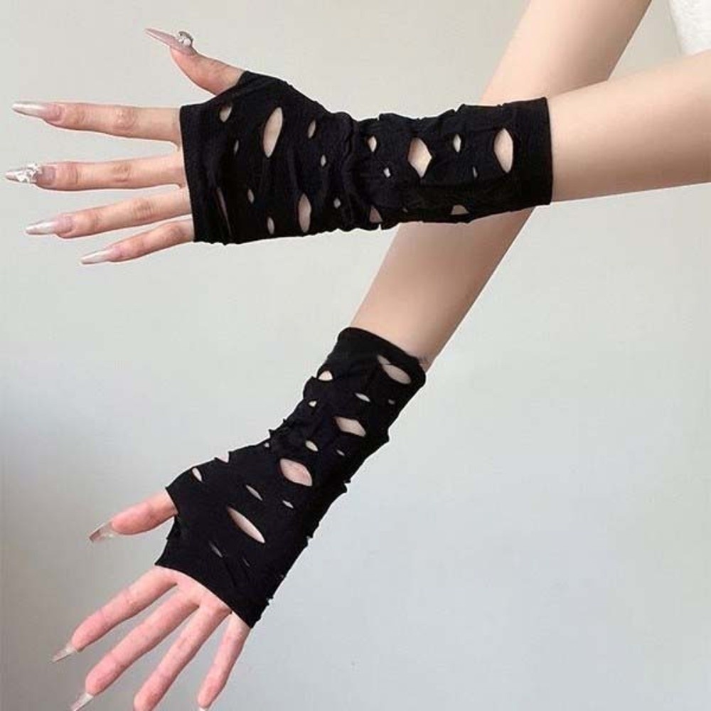 Sleeve Covers Ripped Arm Warme - Fingerless Glove Knit recension och pris