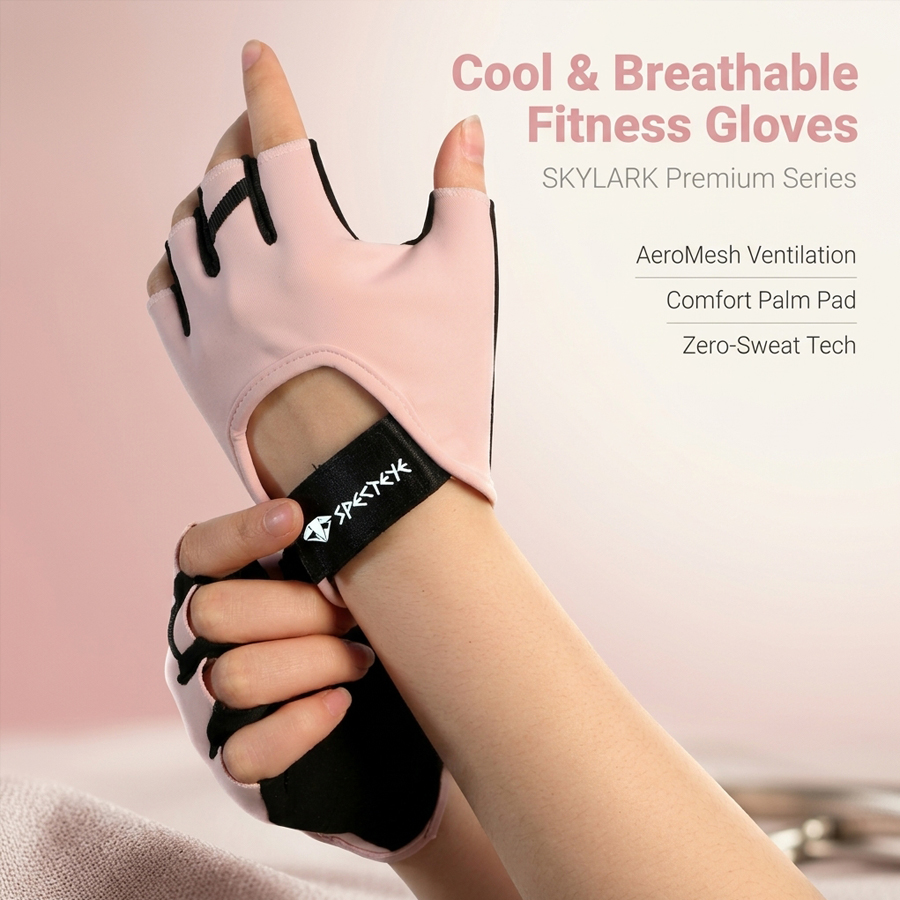 Women Pink Half Finger Fitness - Workout Glove Gym recension och pris