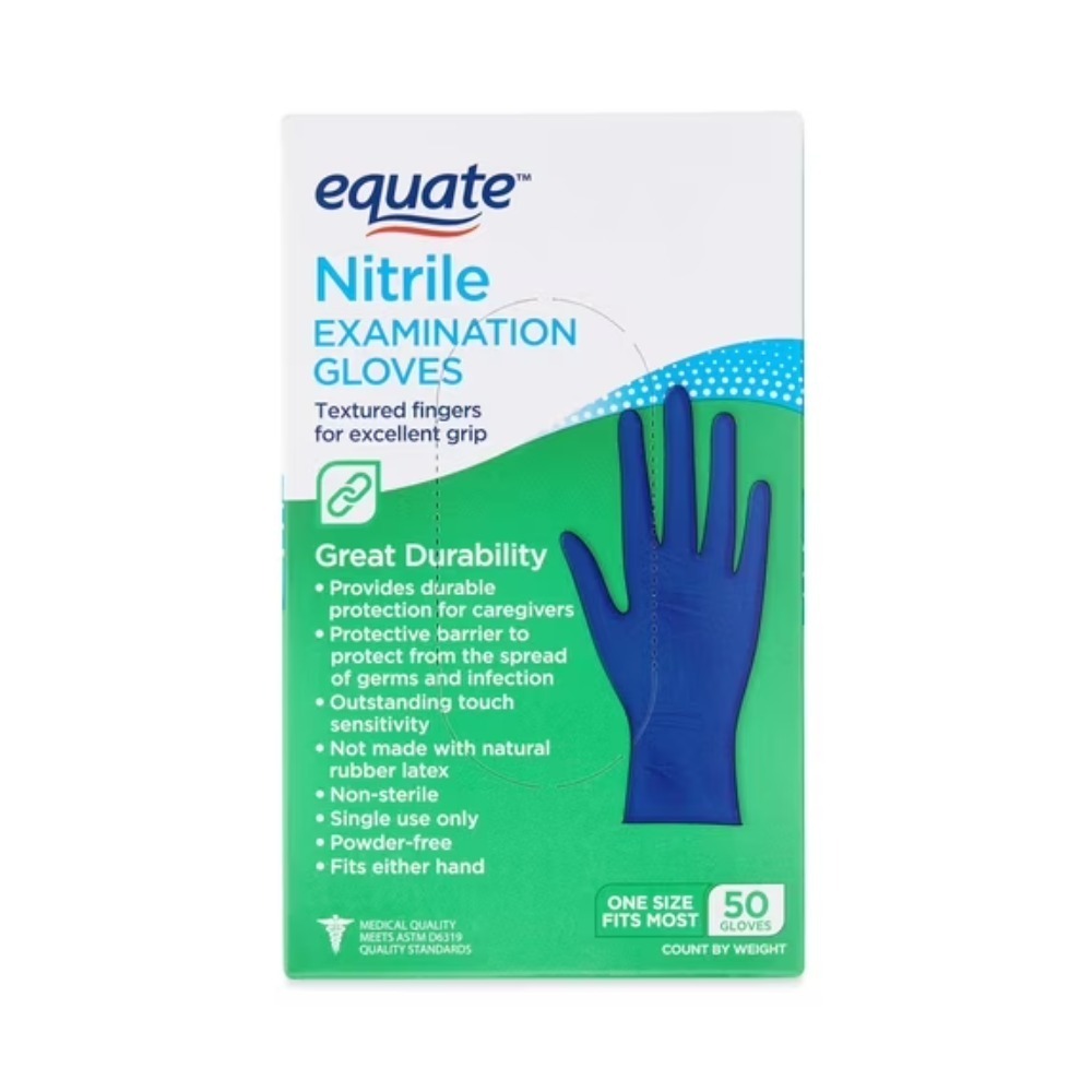 Equate Nitrile Exam Gloves, On - Exam Glove Nitrile recension och pris