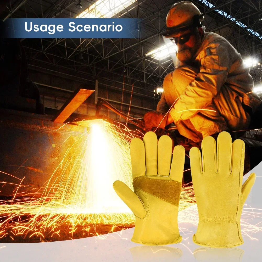 Leather Work Safe Gloves for G - Leather Driving Glove recension och pris
