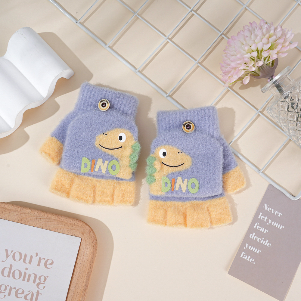 Winter Knitting Cute Dinosaur  - Winter Glove Insulated recension och pris