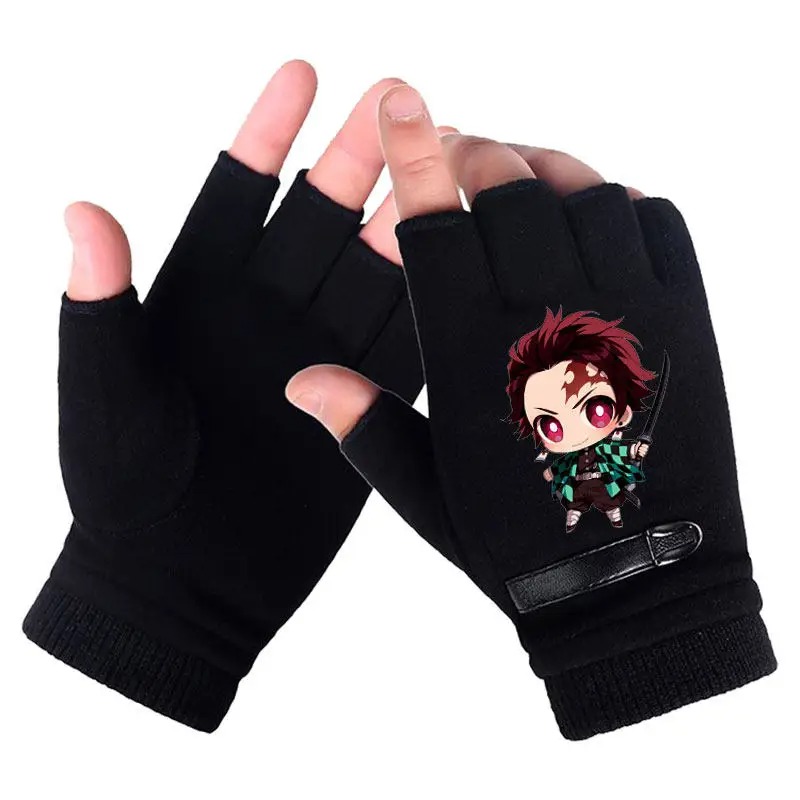 Anime Demon Slayer Student Hal - Fingerless Glove Knit recension och pris
