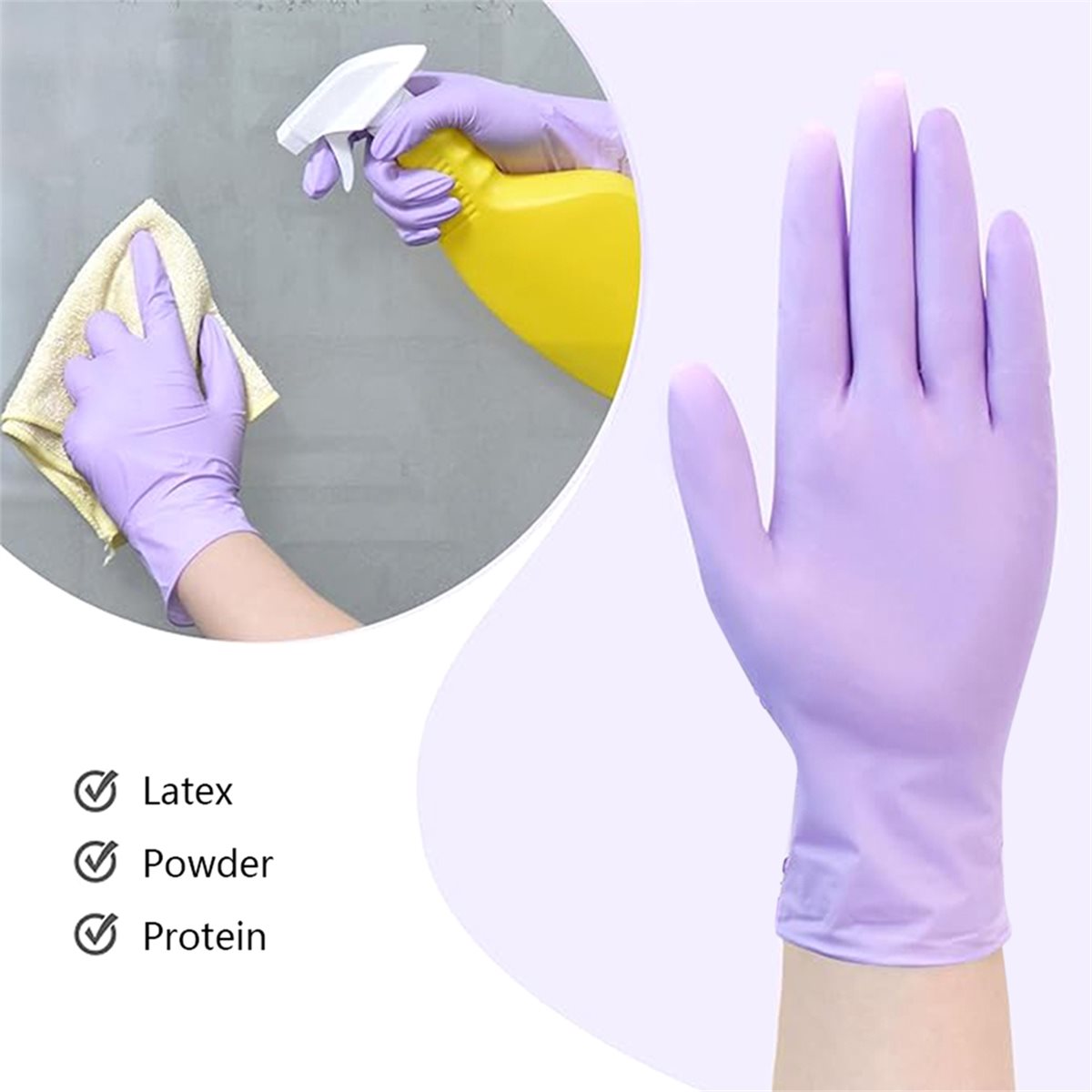 2026 New Tool 100pcs Nitrile E - Exam Glove Nitrile recension och pris