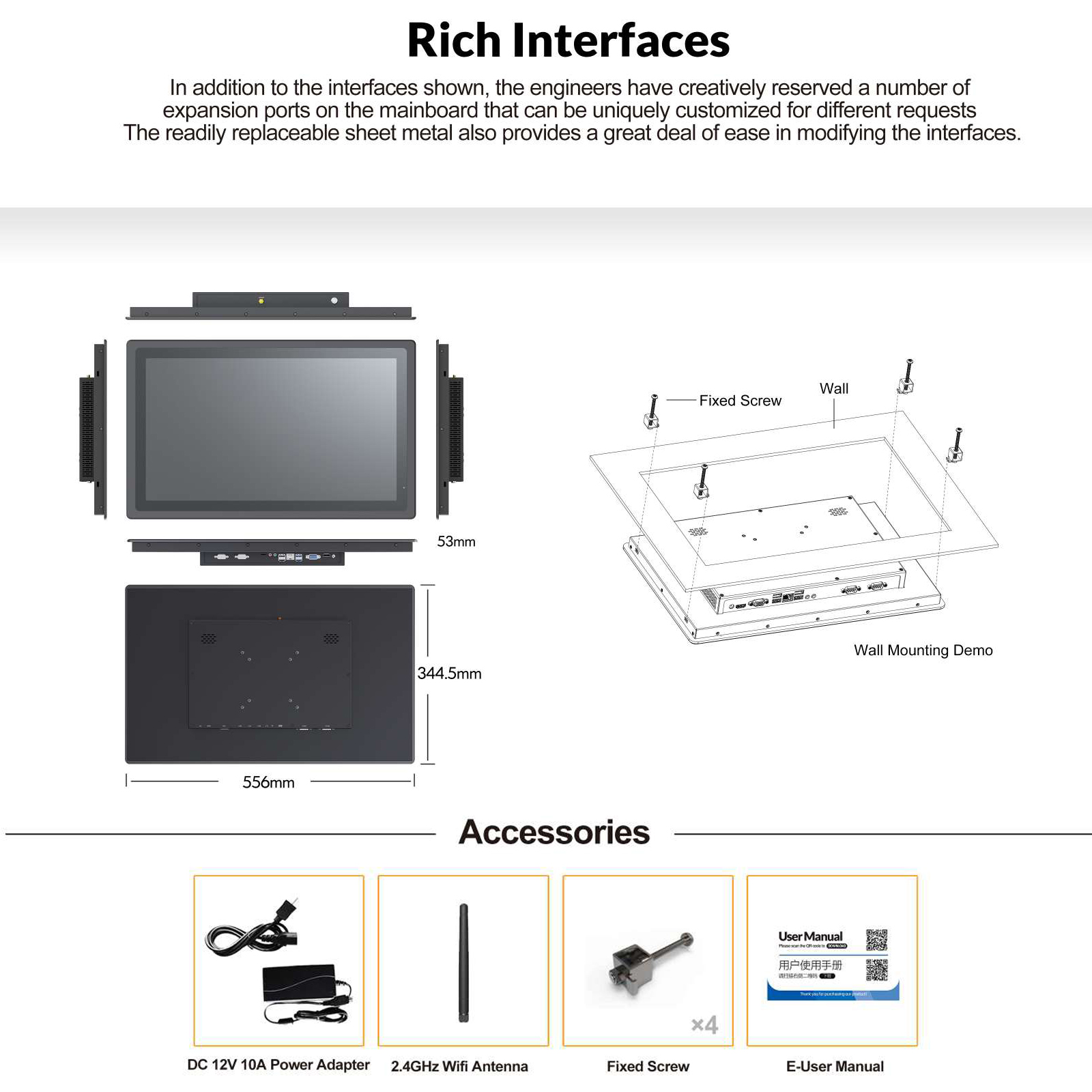 Custom IP65 Waterproof Fanless - Touchscreen Glove Capacitive recension och pris