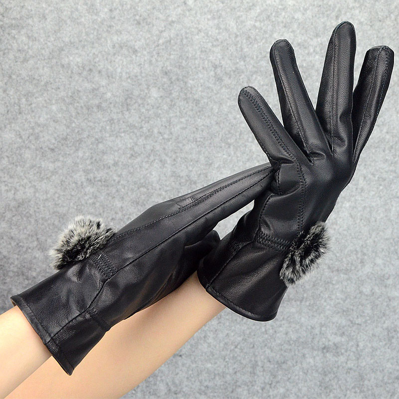 Women Winter Genuine Leather G - Wool Glove Lined recension och pris