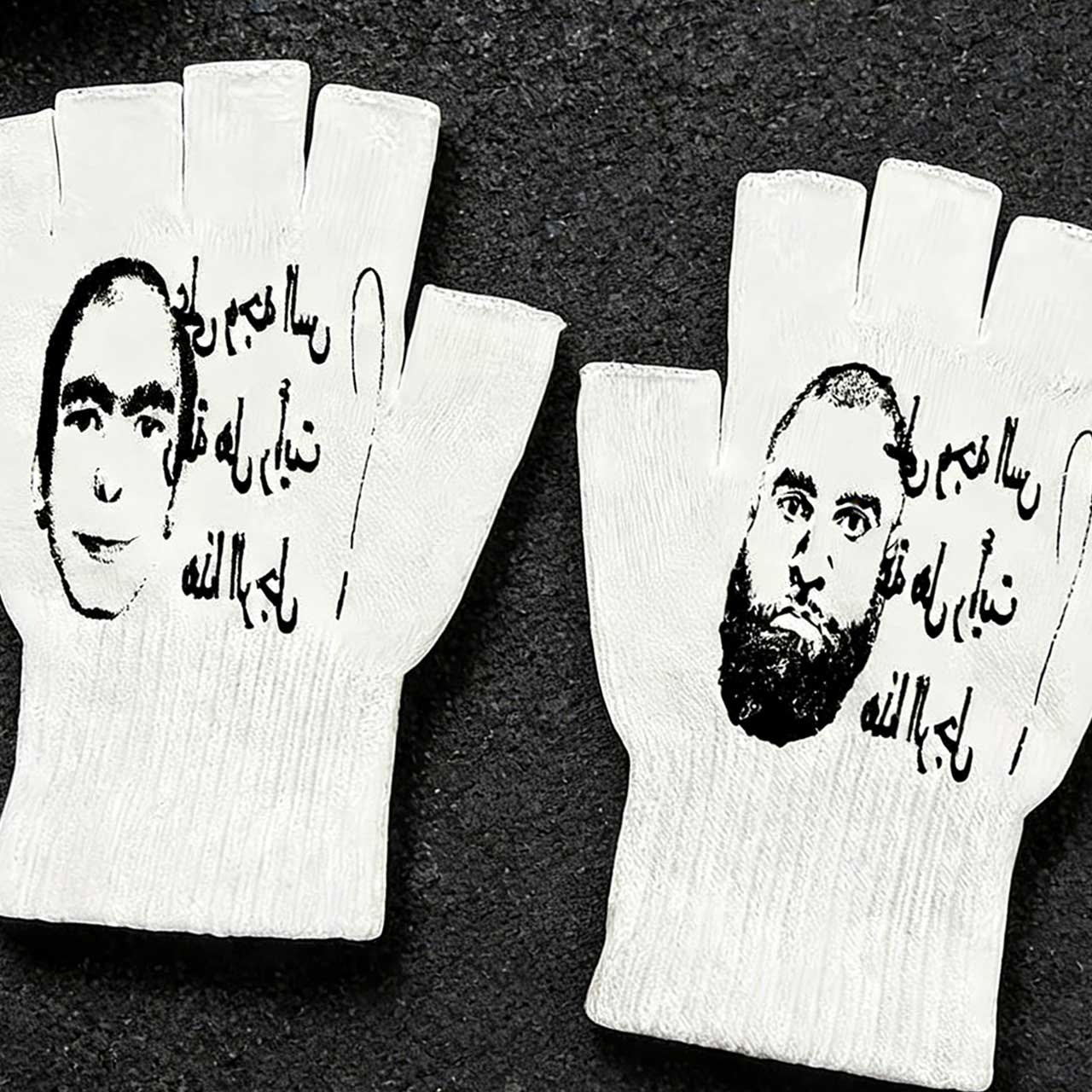 Y2K Retro Printed Fingerless G - Fingerless Glove Knit recension och pris