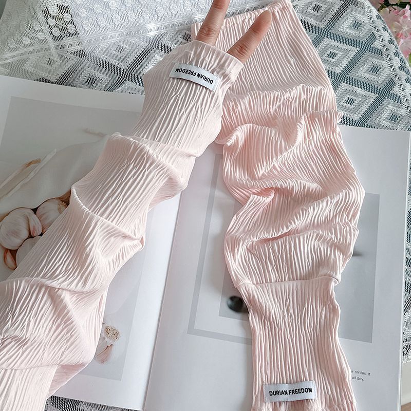 Summer Loose Ice Silk Uv Prote - Fingerless Glove Knit recension och pris