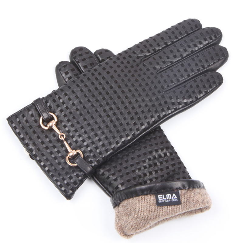 Autumn Winter Real Leather Glo - Wool Glove Lined recension och pris