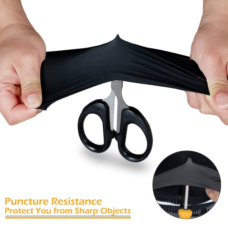 100PCS Black Nitrile Gloves Di - Latex Disposable Glove recension och pris