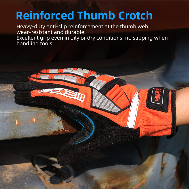 XYEHS 1 Pair TPR Impact Resist - Work Glove Impact recension och pris
